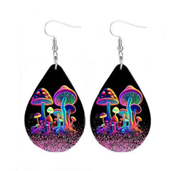 Luminous Mushroom Drop Earrings - Holiday Party Favors