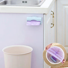 Wall Mounted Trash Bag Holder Kitchen Bathroom Garbage Bag Dispenser