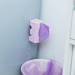 Wall Mounted Trash Bag Holder Kitchen Bathroom Garbage Bag Dispenser