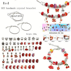 3pcs DIY Crystal Bracelet Set Jewelry Gift