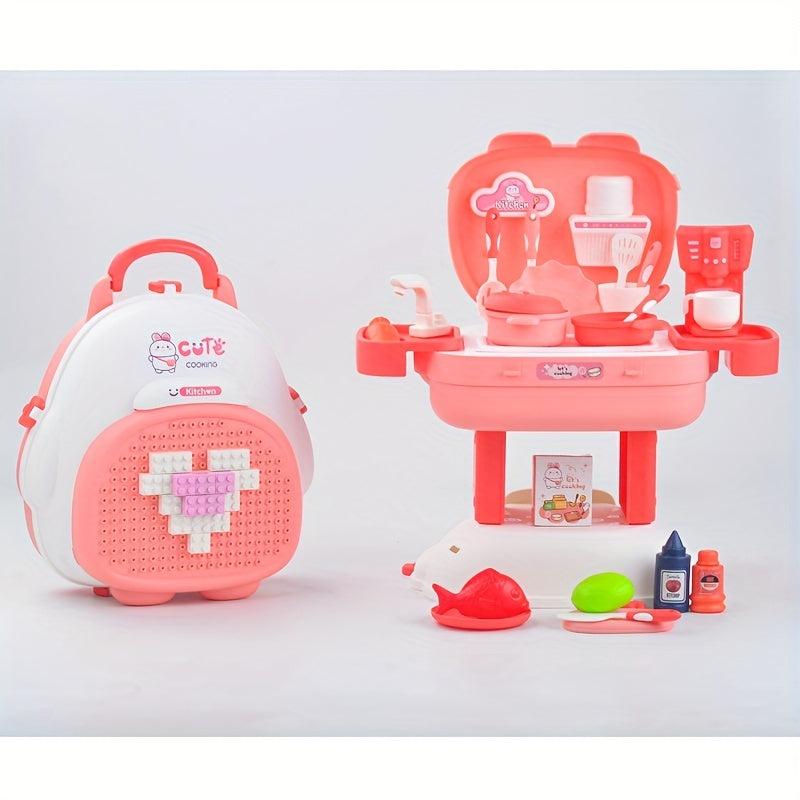Make Mealtime Fun: 3-in-1 Building Block Backpack Set