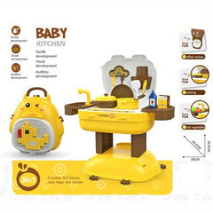 Make Mealtime Fun: 3-in-1 Building Block Backpack Set