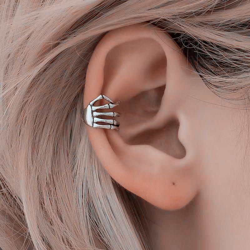 Scary Hand Ear Cuff Clip Halloween Party Jewelry