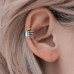Scary Hand Ear Cuff Clip Halloween Party Jewelry