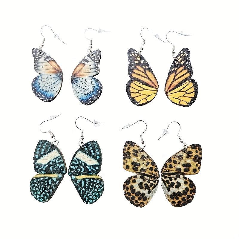 Vintage Butterfly Wing Earrings for Weddings & Parties