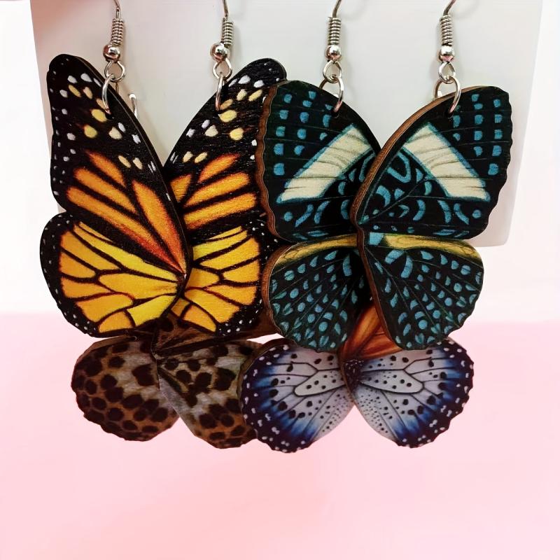 Vintage Butterfly Wing Earrings for Weddings & Parties
