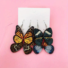 Vintage Butterfly Wing Earrings for Weddings & Parties