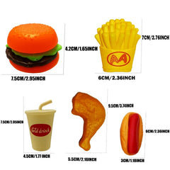 Burger Hot Dog Kitchen Set Pretend Play Food Set For Kids Kitchen
