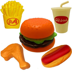 Burger Hot Dog Kitchen Set Pretend Play Food Set For Kids Kitchen
