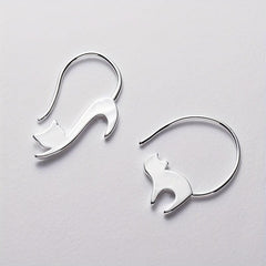 Kitten Ear Hook Asymmetric Earrings Female