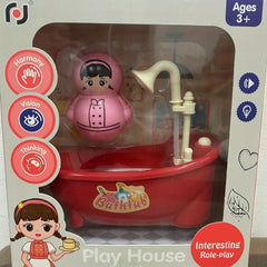 Kids Home Game House Toy Bathtub Set Random Pattern 3932A