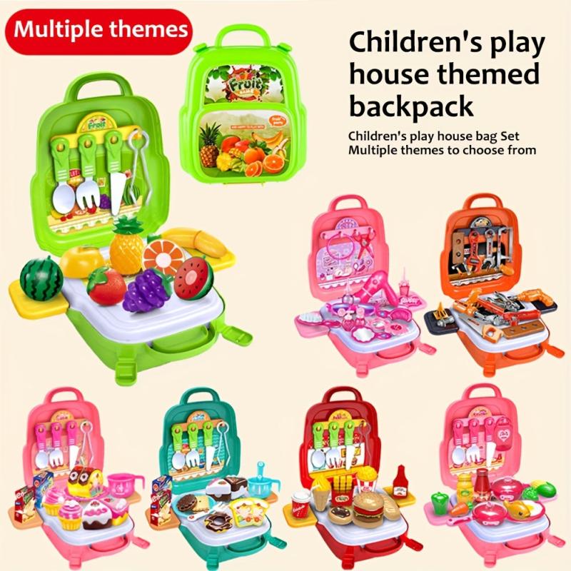 Plastic Play House Toys Girls Cooking Kitchen Simulation Kitchen Utensils Educat