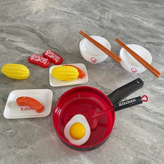 Kids Playhouse Mini Kitchen Frying Pan Toy