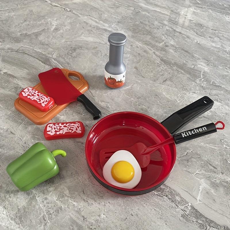 Kids Playhouse Mini Kitchen Frying Pan Toy