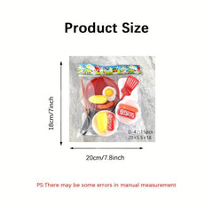Kids Playhouse Mini Kitchen Frying Pan Toy