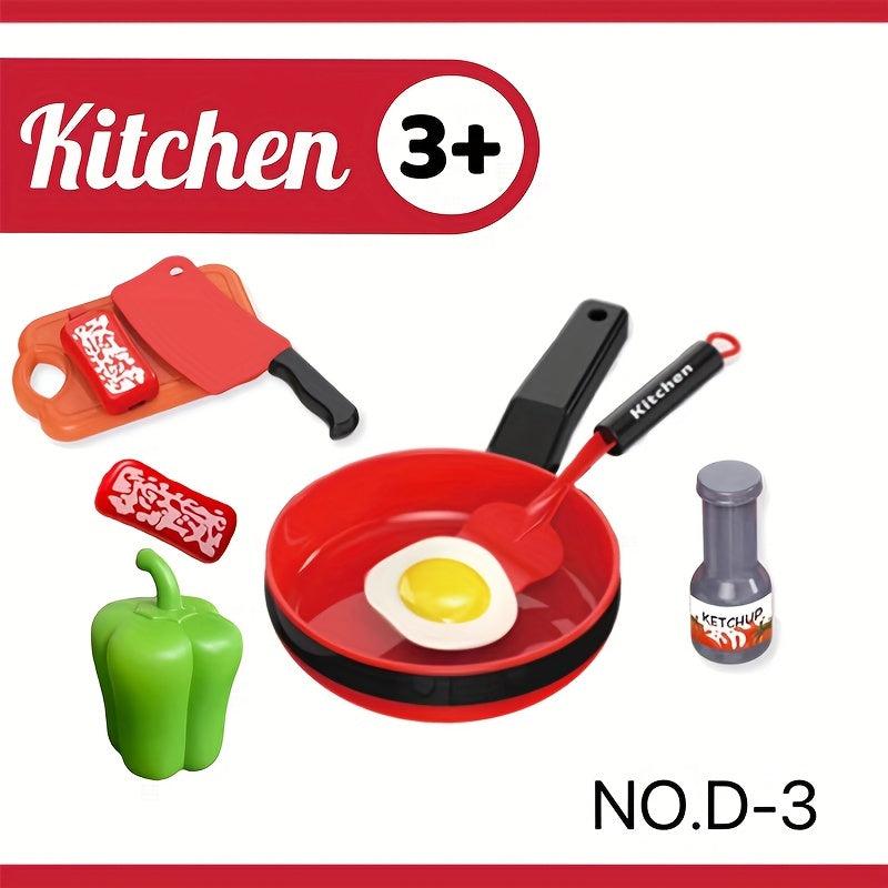 Kids Playhouse Mini Kitchen Frying Pan Toy