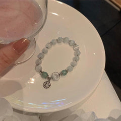 Chinese Style Cat Eye Stone Beaded Bracelet