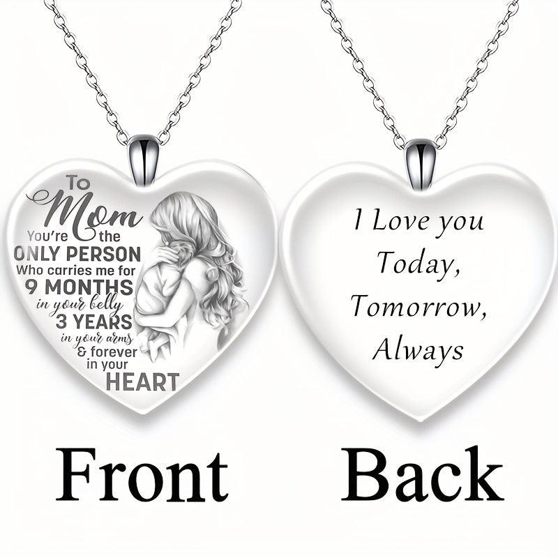 Crystal Pendant Alphabet Necklace English Birthday Gift