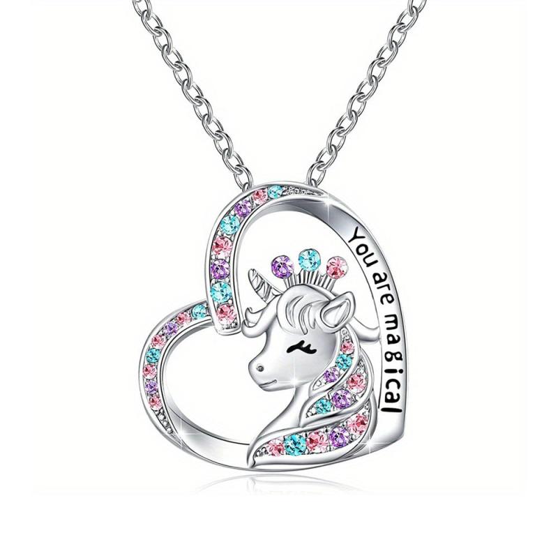 Unicorn Kids Necklace for Birthday Gift