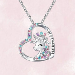 Unicorn Kids Necklace for Birthday Gift