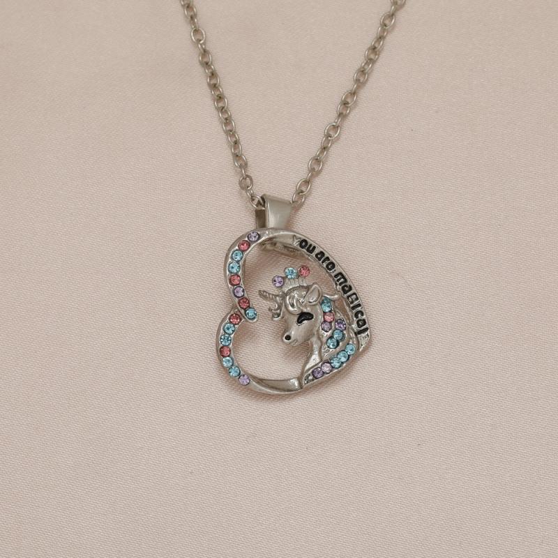 Unicorn Kids Necklace for Birthday Gift