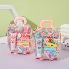 Princess Luggage & Hair Accessories Set with Jewelry Box