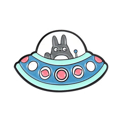 Cartoon Spaceship Jewelry Brooch - Fun and Quirky Accessory