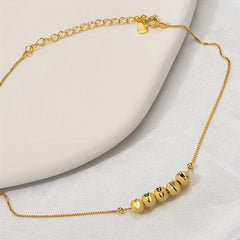 Copper Bead Anklet for Halloween & Christmas