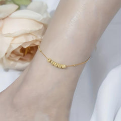 Copper Bead Anklet for Halloween & Christmas
