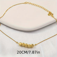 Copper Bead Anklet for Halloween & Christmas