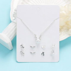 Christmas Elk Necklace Earring Set