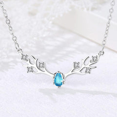 Christmas Elk Necklace Earring Set