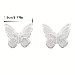 Wedding Butterfly Hair Clips Embroidery Fairy Hair Accessories