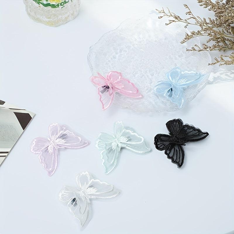 Wedding Butterfly Hair Clips Embroidery Fairy Hair Accessories