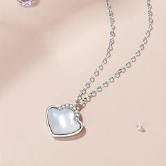 925 Silver Shell Necklace for Women Jellyfish Pendant