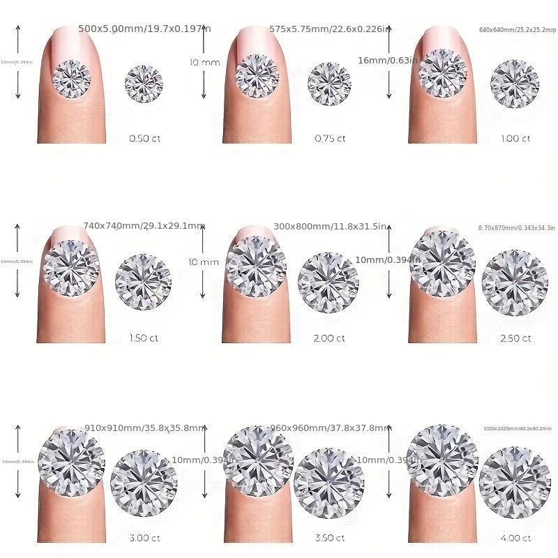Moissanite Hoop Earing S925 Sterling Silver
