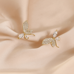Japanese Light Stud Earrings Face Thin Earrings Female Gift