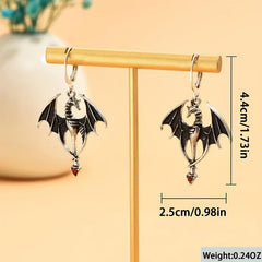 Dark Skull Claw Earrings Gothic Exaggerated Earrings Retro Totem