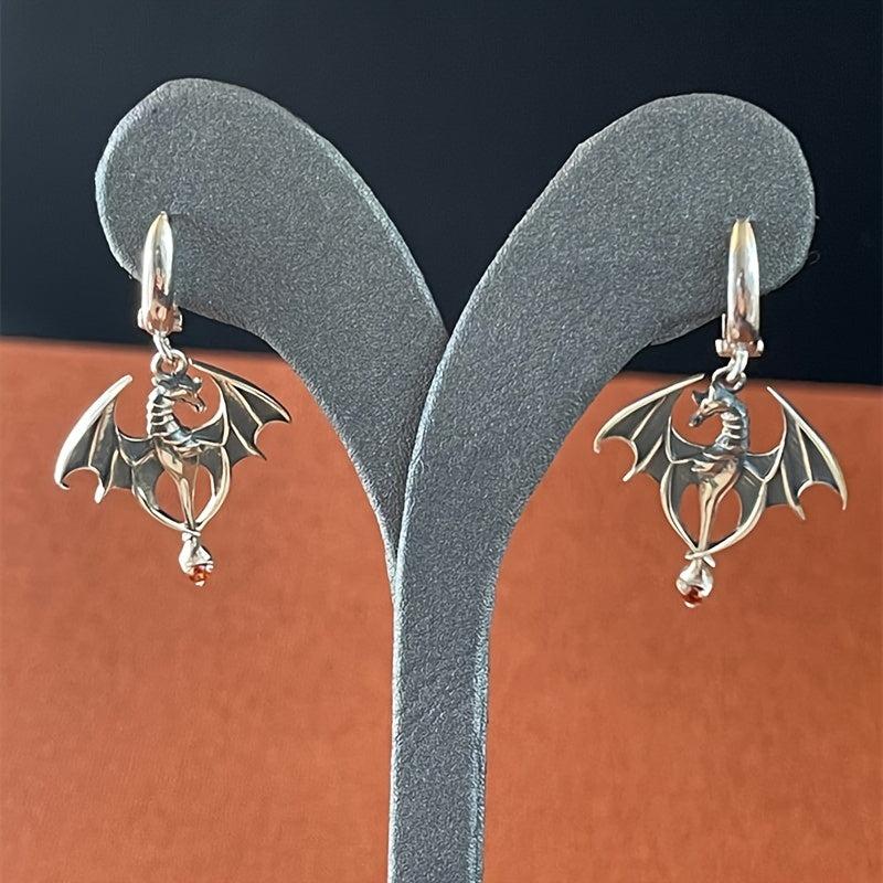 Dark Skull Claw Earrings Gothic Exaggerated Earrings Retro Totem