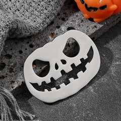 Steel Pumpkin Light Brooch Scarf Buckle Halloween Party Jewelry