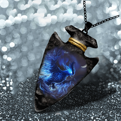 Men Bird Lightning Pattern Necklace Geometric Triangle Pendant Punk Hip Hop
