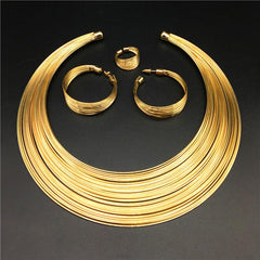Bride Necklace Set Alloy strand Collar Set Jewelry Necklace