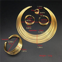 Bride Necklace Set Alloy strand Collar Set Jewelry Necklace