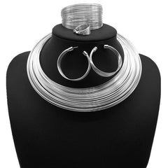 Bride Necklace Set Alloy strand Collar Set Jewelry Necklace