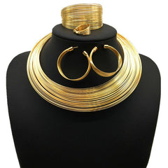 Bride Necklace Set Alloy strand Collar Set Jewelry Necklace