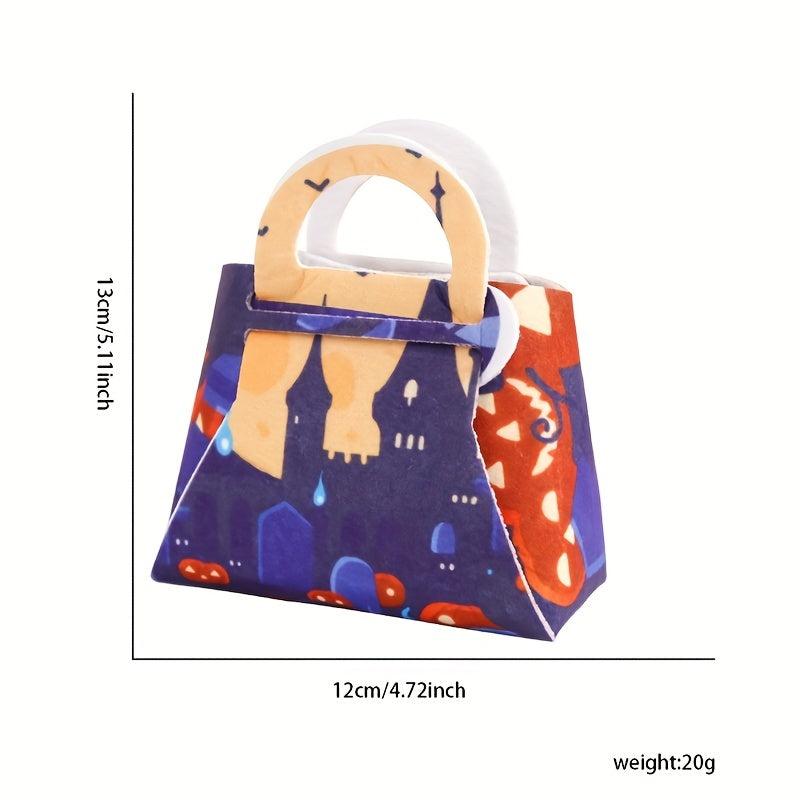 Halloween Candy Bag Non-woven Pumpkin Tote Bag Ghost Party Decoration Handbag