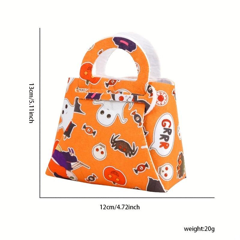 Halloween Candy Bag Non-woven Pumpkin Tote Bag Ghost Party Decoration Handbag