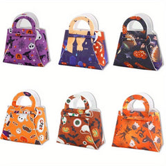 Halloween Candy Bag Non-woven Pumpkin Tote Bag Ghost Party Decoration Handbag