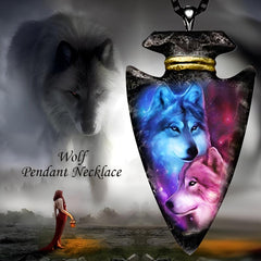 1pc Pink Wolves Necklace Toy for Kids Boys Men Women Birthday Anniversary