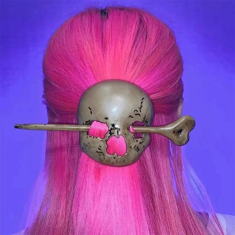 Vintage Punk Skull Moth Hairpin Hair Accessories